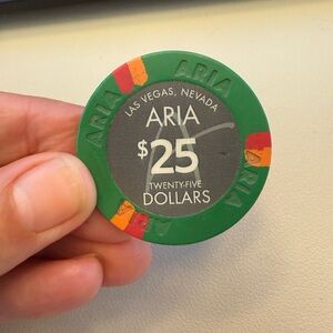 ARIA Las Vegas $25 Casino Chip Lucky Gift Charm